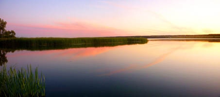Закат на Белом озере