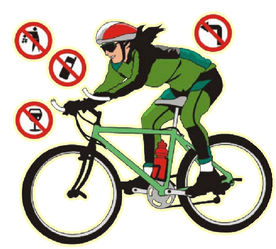 Велосипедисту запрещено